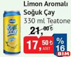 TEATONE LİMON AROMALI SOĞUK ÇAY 330 ML